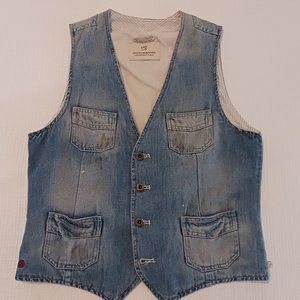 Nwot Scotch & Soda jean vest size small